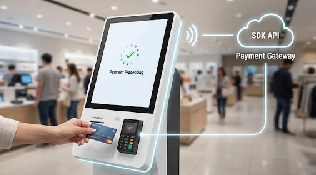 How to integrate a third-party payment SDK into a self-service kiosk?