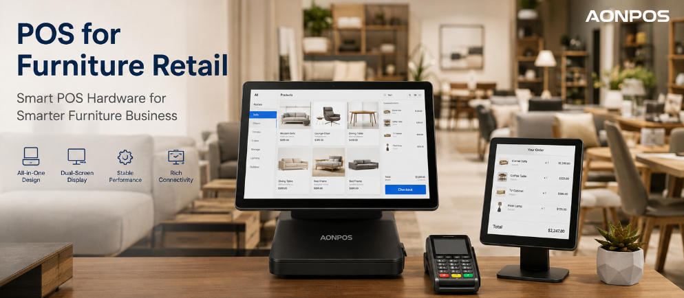POS for Furniture Retail: How to Choose the Right POS Hardware for Furniture Stores