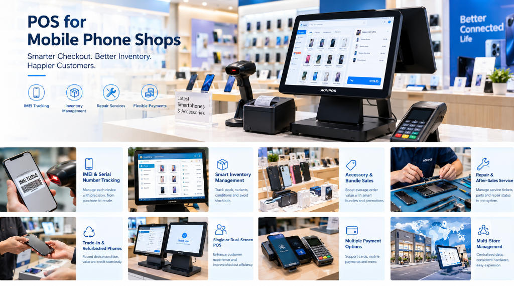POS for Mobile Phone Shops: Choosing the Right Hardware for Modern Phone Retail